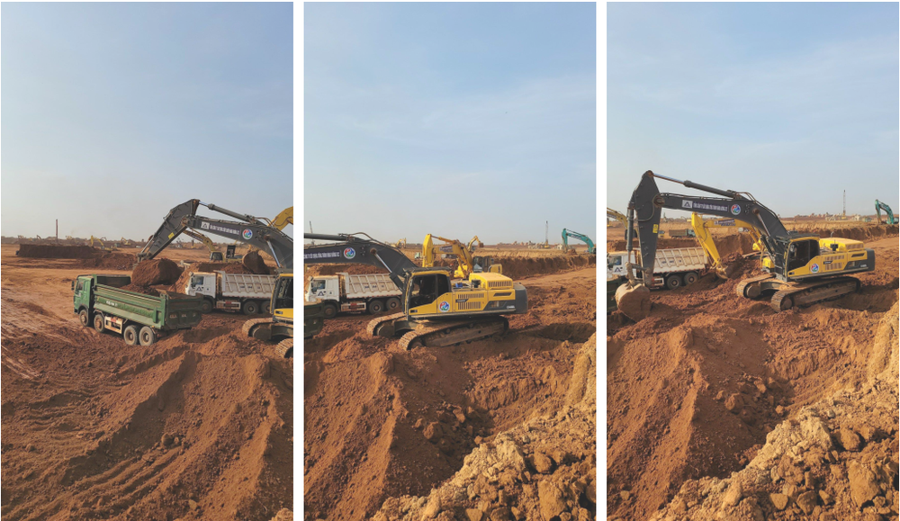 Thi công cơ giới tại dự án sân bay Long Thành - Đồng Nai
