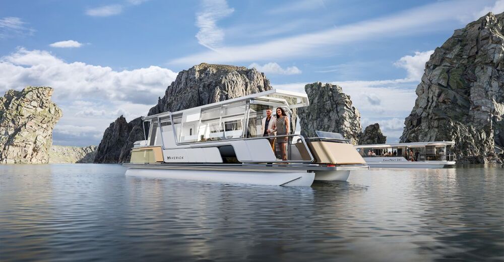 Mẫu tàu Classic Pontoon - Maverick